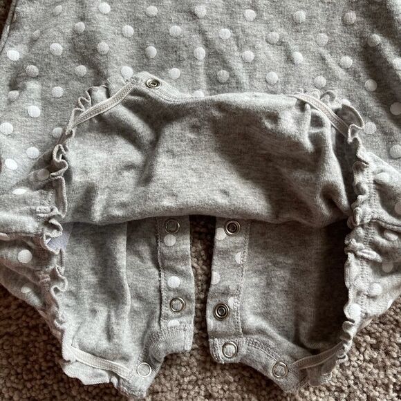 COPY - Simple Joys by Carter's Girls Snap up Romper Grey - Picture 4 of 4